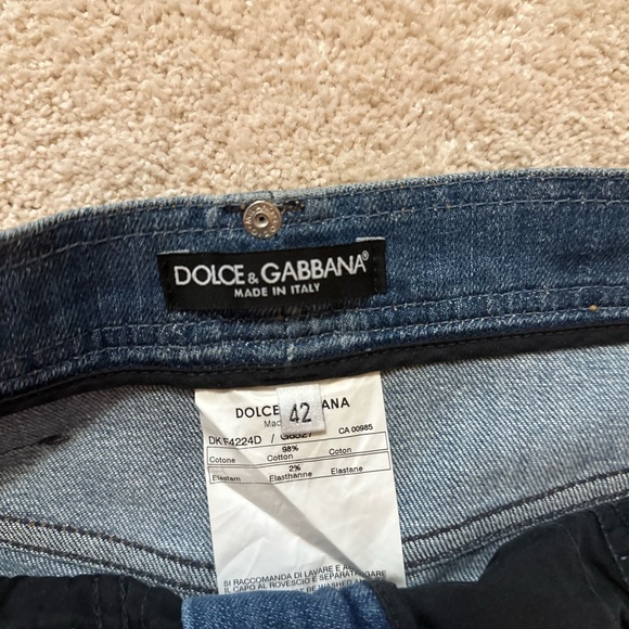 Dolce & Gabbana Denim Skirt with crystal detailing - Picture 4 of 5